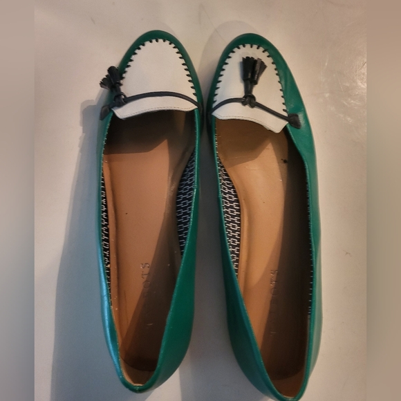Talbots Ben loafer in green/blue/white Size 9 1/2 EUC - Picture 1 of 8